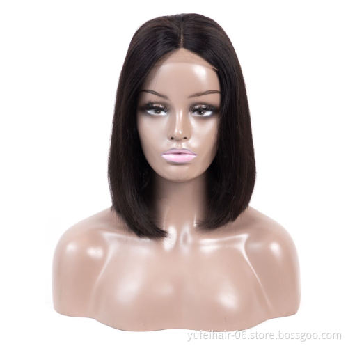 High Quality 13X4 13X6 Lace Front Short Bob Wigs,Virgin Brazilian 100% Human Hair Bob Wig For Black Women